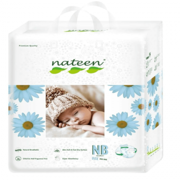 Scutece hipoalergenice Flex&Fit Premium, New Born, Nr 1, 2-5 kg, 80 bucati, Nateen