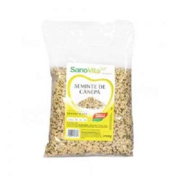 Seminte de canepa decorticate, 500 g, Sanovita