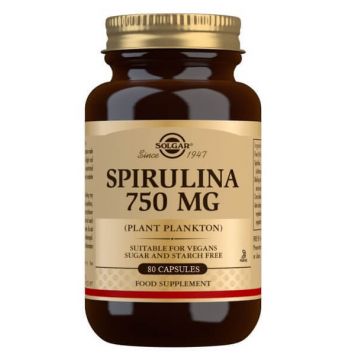 Solgar, Spirulina 750mg, 80 capsule