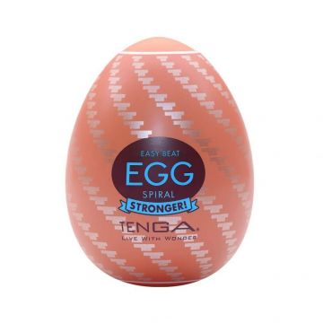 Tenga Easy Beat Egg Spiral Strober Masturbator de unică folosință în formă de ou
