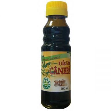 Ulei de canepa presat la rece, 100 ml, Herbavit