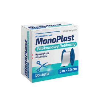 Adeziv, MonoPlast nețesut fin, 5m x 2.5cm
