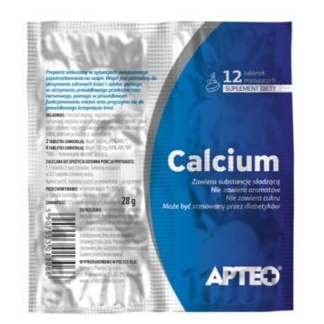 Apteo Calcium în film, 12 comprimate efervescente