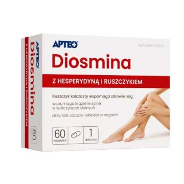 Apteo Diosmin cu hesperidină 450 mg + 50 mg, 60 capsule