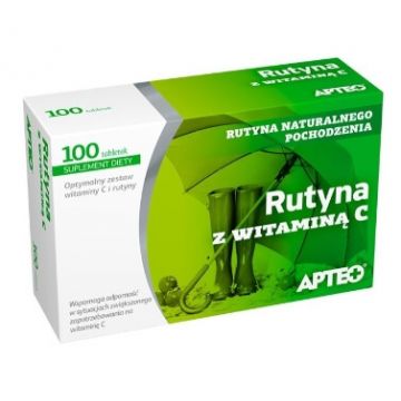 Apteo, Rutin cu vitamina C, 100 comprimate