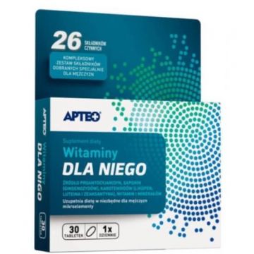 Apteo Vitamine pentru bărbați, 30 comprimate