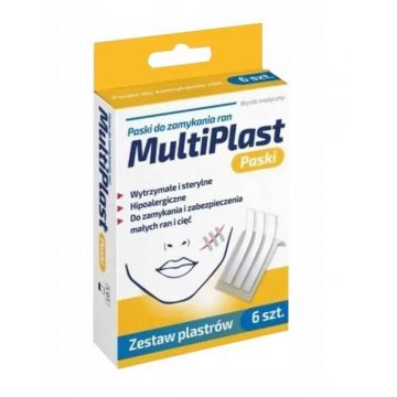 Benzi de închidere a rănilor MultiPlast, 6 bucăți