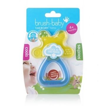 Brush-Baby Coool amp; Calm de mers pe jos teether cu sonerie pentru copii de la 4m