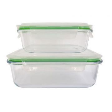 CleanPac, Set de recipiente pentru depozitarea alimentelor, 2 bucăți