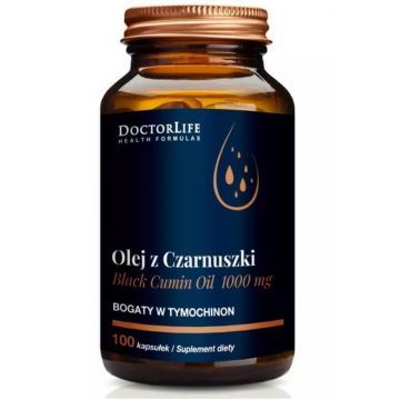 Doctor Life Ulei de chimen negru 1000mg, 100 capsule