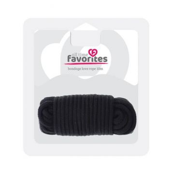 Dream Toys All Time Favorites Love Rope Negru 10m frânghie de imobilizare