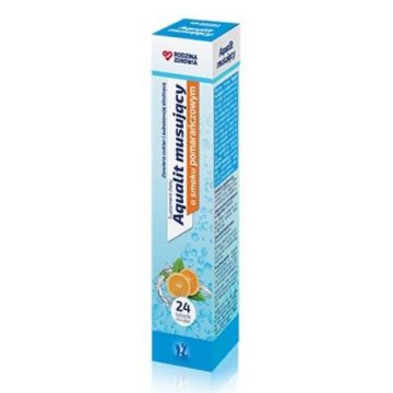 Family Health, Aqualit Mousseline aromă de portocale, 24 comprimate efervescente