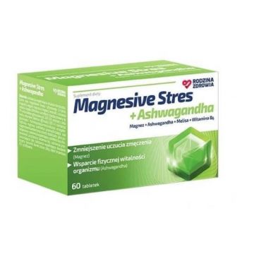 Family Health Magnesive Stress + Ashwagandha, 60 comprimate