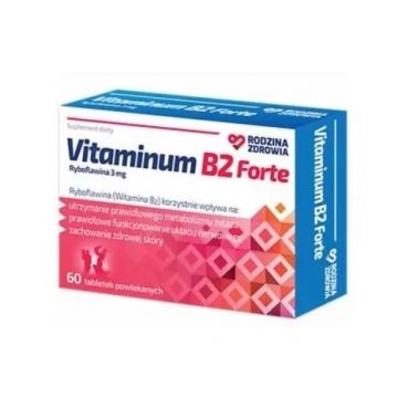 Family Health Vitaminum B2 Forte, 60 comprimate