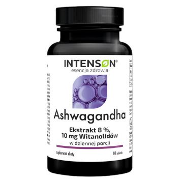 Intenson Ashwagandha 10mg vitanolides, 60 comprimate
