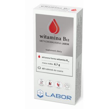 Labor, Vitamina B12 Metilcobalamină, 60 pastile