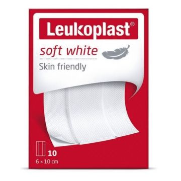 Leukoplast, Plasture moale 10, 6 x10cm, 10 bucăți - Viață lungă!