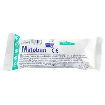 Matoban Matopat Banda elastică 8cm x 5m unisex, 1 buc. - Termen lung de utilizare!