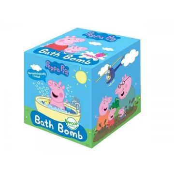 Minge de baie efervescentă Peppa Pig Raspberry, 165g