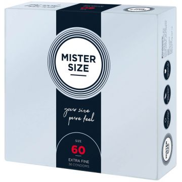 Mister Size, prezervative de 60 mm, 36 bucăți