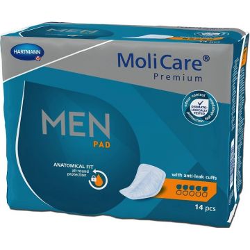 MoliCare Premium MEN PAD 5 picături 1×14 buc, tampoane de incontinență pentru bărbați