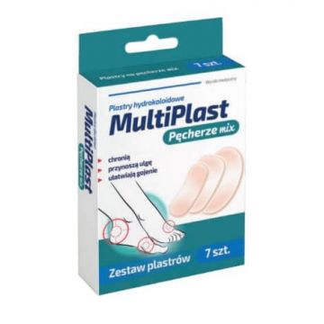 MultiPlast Blisters, amestec de plasturi hidrocoloizi, 7 bucăți