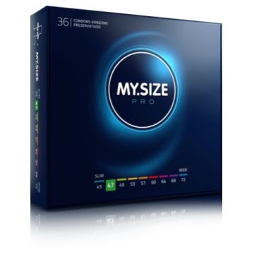 My Size PRO, prezervative 47mm, 36 bucăți