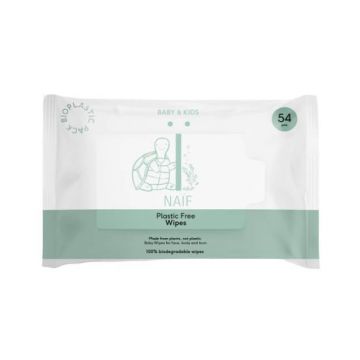 Naif, șervețele umede fără plastic pentru bebeluși, 54 bucăți