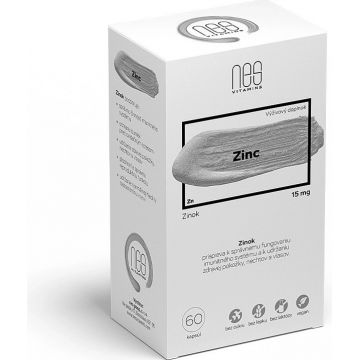 nesVITAMINS Zinc 15 mg 1×60 cps, supliment alimentar
