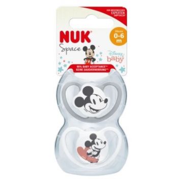 Nuk, Disney, Suzete, 0-6m, 2 bucăți