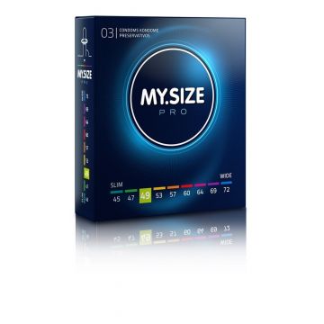 Prezervative My Size PRO, 49mm, 3 bucăți