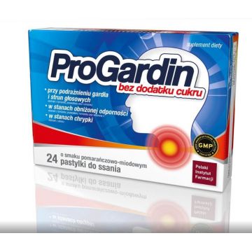 Progardin fără zahăr, 24 pastiluțe
