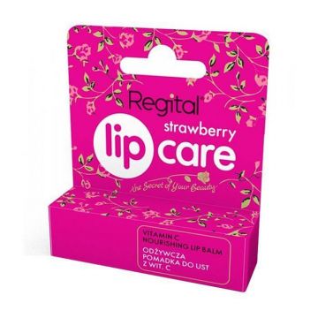 Regital Strawberry Lip Care Ruj revitalizant cu vitamina C 1 buc