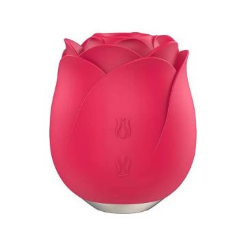 S-Hande Immortal Flower 2 Masaj intim în formă de trandafir cu 9 moduri de aspirație Roșu