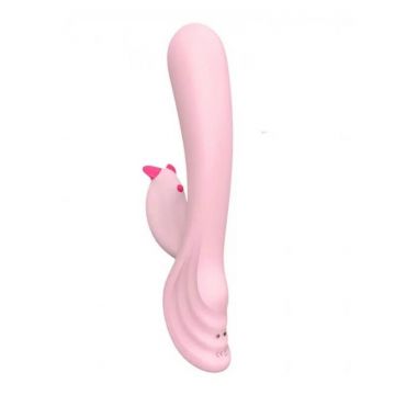 S-Hande Plume Bunny Vibrator cu 9 moduri de vibrație Roz deschis