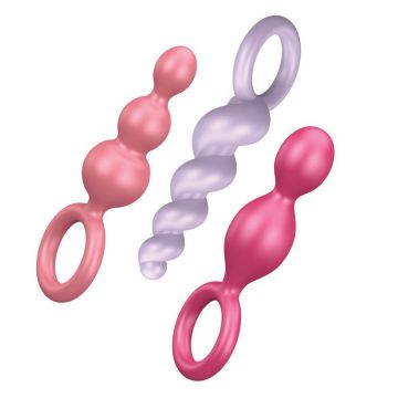 Satisfyer Booty Call stimulant anal plug set Colorat