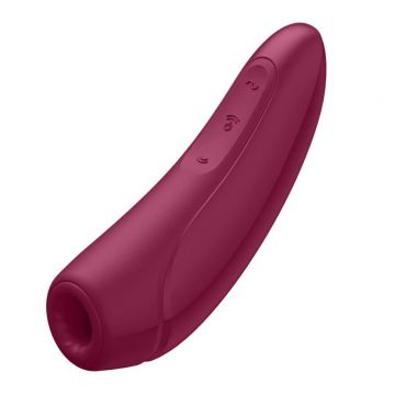 Satisfyer Curvy 1+ stimulator de aspirație și vibrații fără contact Rose Red