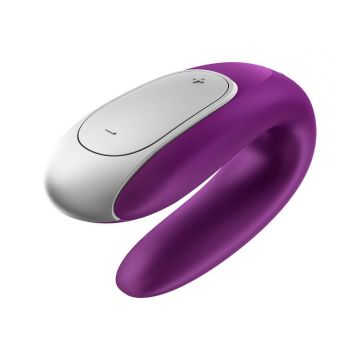Satisfyer Double Fun Vibrator pentru parteneri pentru cupluri Violet