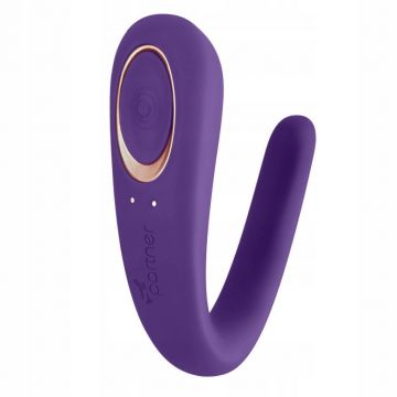 Satisfyer Partner Massage Vibrator pentru cupluri Violet
