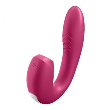Satisfyer Sunray Echo Stimulator cu vibrații Berry