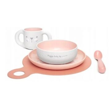 Suavinex, Set de hrănire pentru fetiță +6m Hygge