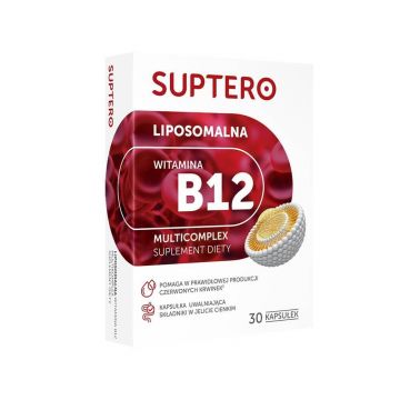 Suptero Liposomal Vitamina B12 Multicomplex, 30 capsule