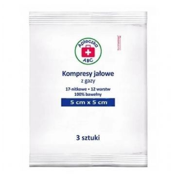 Tampoane de tifon, autoadezive cu 17 fire, 12 straturi, ABC First Aid Station, 5x5 cm 3 buc - Durată lungă de viață!