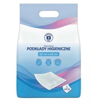 Trusă de prim ajutor ABC, Tampoane igienice 60 x 60cm, 5 bucăți