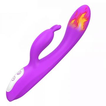 Vibrator încălzit obraznic cu 9 moduri de vibrație Violet