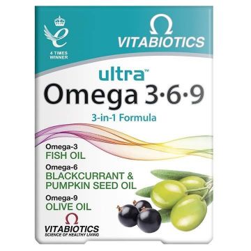 Vitabiotics Ultra Omega 3-6-9, 60 capsule