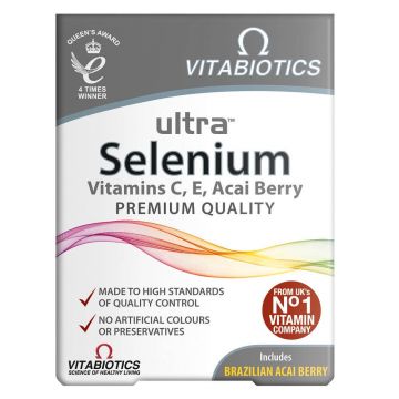 Vitabiotics Ultra Seleniu, 30 comprimate
