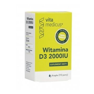 Vitamina D3 2000IU, picături, 29.4ml