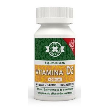 Vitamina D3 4000 UI, 60 capsule
