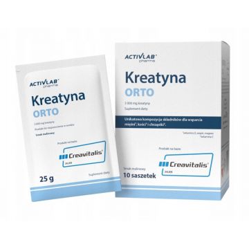 ActivLab ORTO Creatină cu aromă de zmeură, 10 pliculețe